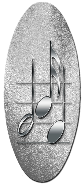 DA18 Music Note Silver PROOF